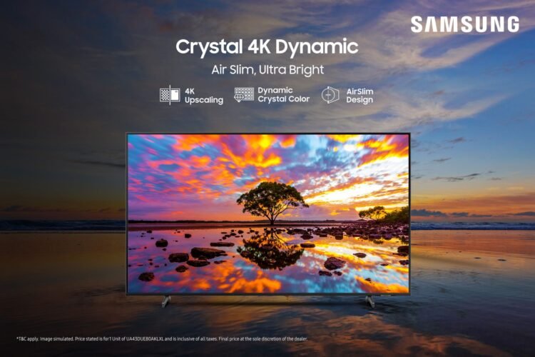 Samsung Launches 2024 Crystal 4K Dynamic TV with 4K Upscaling, AIRism Design and Knox Security in India 1 Samsung Launches 2024 Crystal 4K Dynamic TV with 4K Upscaling, AIRism Design and Knox Security in India