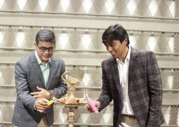 Tirthankar Basu, Managing Director - India and SAARC, Vignesh Raghunathan, Director - V SpaceZ & Ritu Jhaver, Director - ARIA INVESTMENTS/ V SpaceZ at the launch of Steelcase new dealer showroom V spaceZ in Bengaluru.