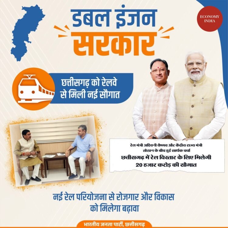 Chhattisgarh Secures ₹20,000 Crore Investment: Minister Tokhan Sahu Discusses Major Development Projects with Ashwini Vaishnaw 1 Chhattisgarh's railway infrastructure, Union Minister Tokhan Sahu met with Railway Minister Ashwini Vaishnaw in New Delhi