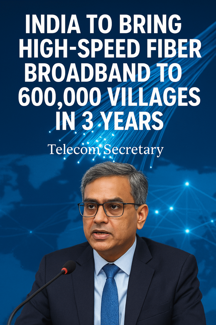 India’s Fiber Revolution: 600,000 Villages to Get High-Speed Broadband