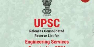 UPSC Releases Consolidated Reserve List for Engineering Services Examination 2024