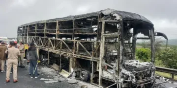 Kurnool Inferno: 20 Dead, Dozens Injured After Hyderabad–Bengaluru Bus Catches Fire on NH-44
