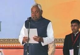 Nitish Kumar Takes Oath as Bihar Chief Minister for a Record 10th Time in Presence of PM Modi and Amit Shah