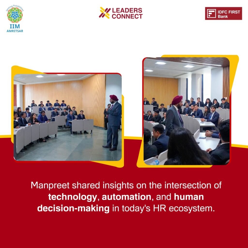 IDFC FIRST Bank Hosts Thought Leadership Session at IIM Amritsar on the Future of HR and Talent