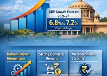 India’s Economy Likely to Grow 6.8–7.2% in FY27: Economic Survey Signals Resilience Amid Global Uncertainty 5 India’s Economy Likely to Grow 6.8–7.2% in FY27: Economic Survey Signals Resilience Amid Global Uncertainty