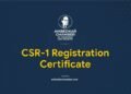 CSR-1 Registration Certificate I Ambedkar Chamber of Commerce and Industry™