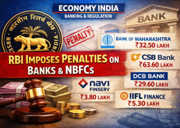 RBI Slaps Penalties on Bank of Maharashtra, CSB Bank, DCB Bank, Navi Finserv and IIFL Finance