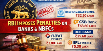RBI Slaps Penalties on Bank of Maharashtra, CSB Bank, DCB Bank, Navi Finserv and IIFL Finance