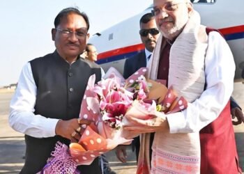 Union Home Minister Amit Shah Arrives in Raipur on Three-Day Chhattisgarh Visit
