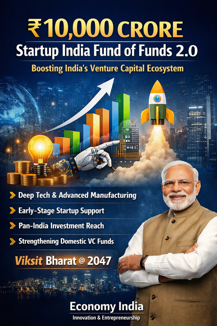 Cabinet Clears ₹10,000 Crore Startup India Fund of Funds 2.0 to Boost Venture Capital Ecosystem