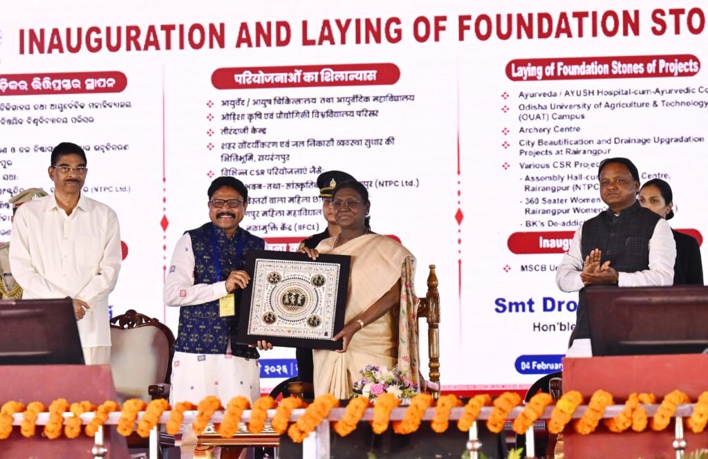 President Droupadi Murmu Unveils Major Development Projects in Odisha, Focuses on Tribal Empowerment and Inclusive Growth