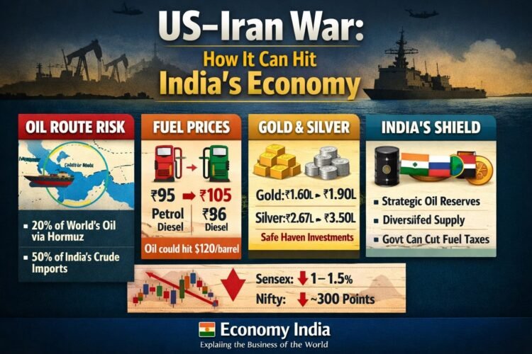 Petrol, Diesel May Rise by ₹10–12; Gold Could Touch ₹1.90 Lakh as US–Iran War Escalates