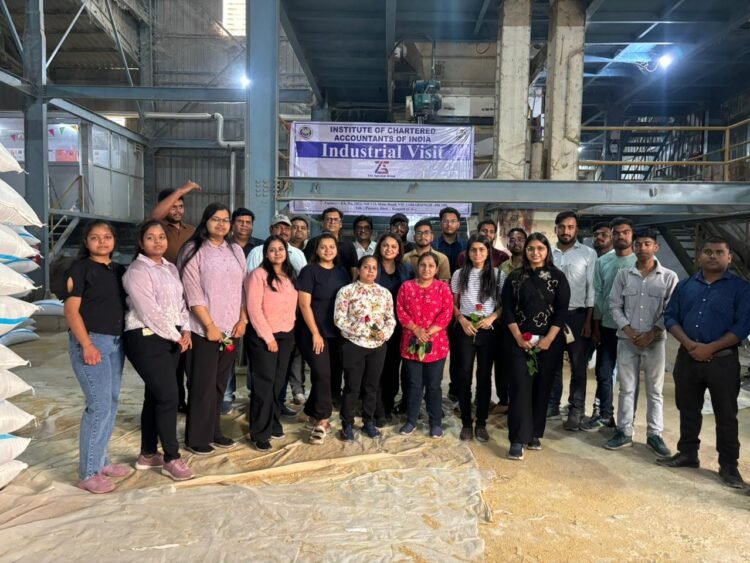 Successful Industrial Visit to Agrawal Food Industries Organized by ICAI Raigarh Branch