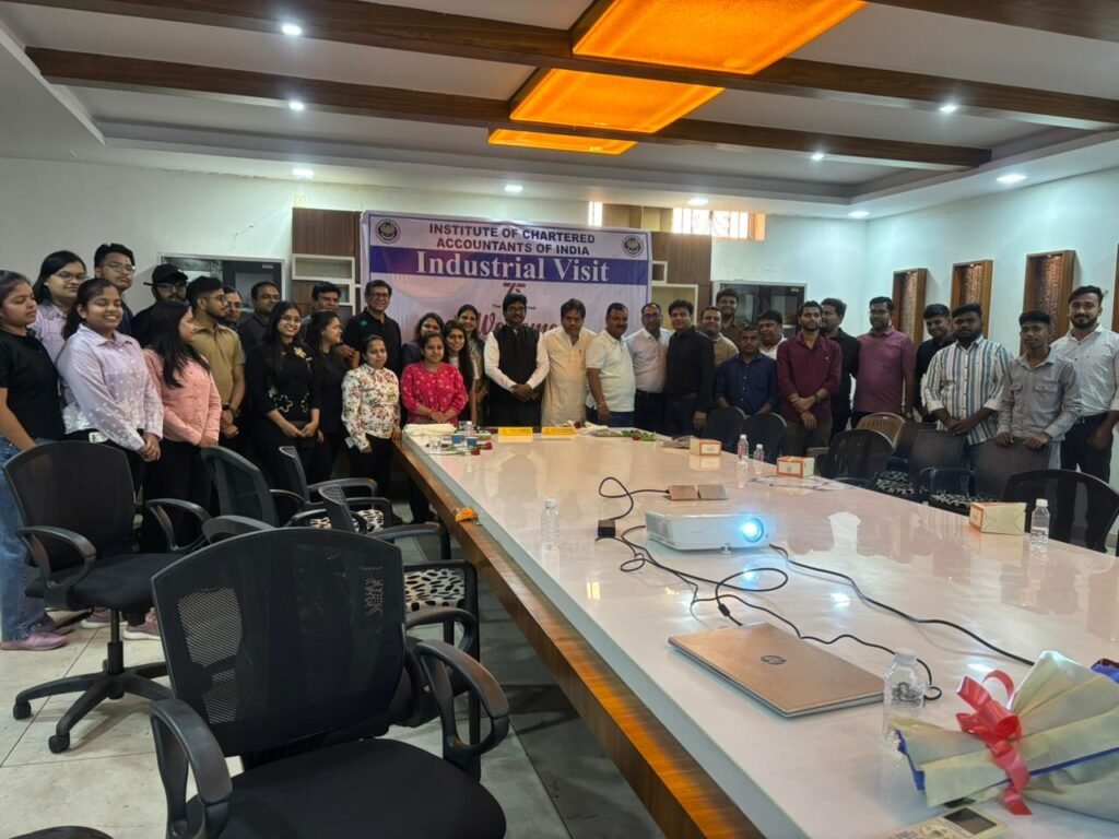 Successful Industrial Visit to Agrawal Food Industries Organized by ICAI Raigarh Branch