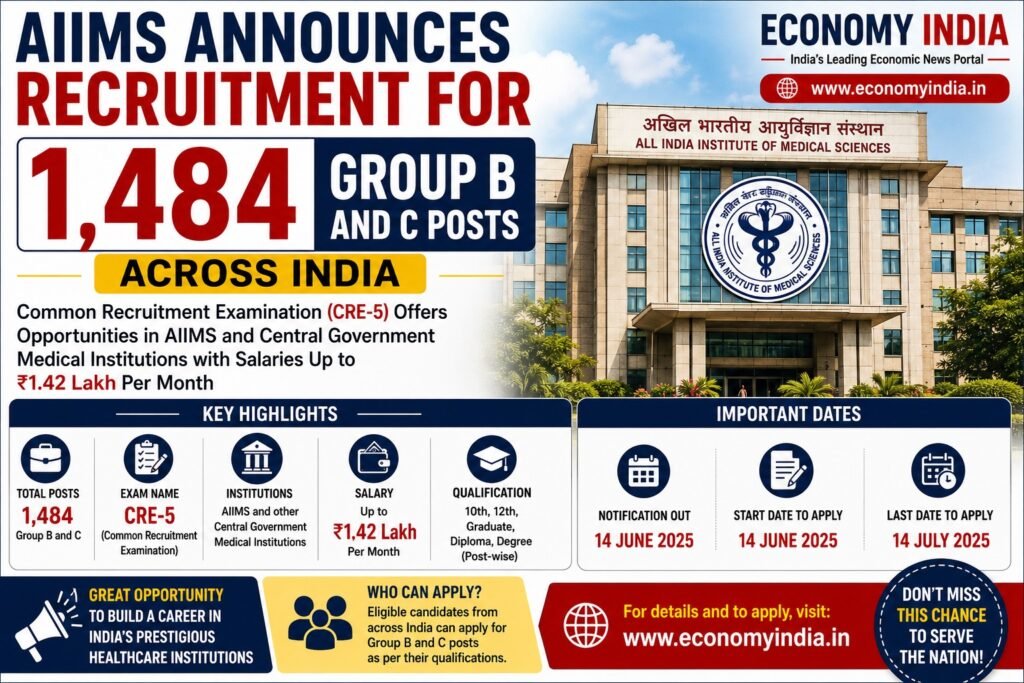 AIIMS Announces Recruitment for 1,484 Group B and C Posts Across India 2 AIIMS Announces Recruitment for 1484 3