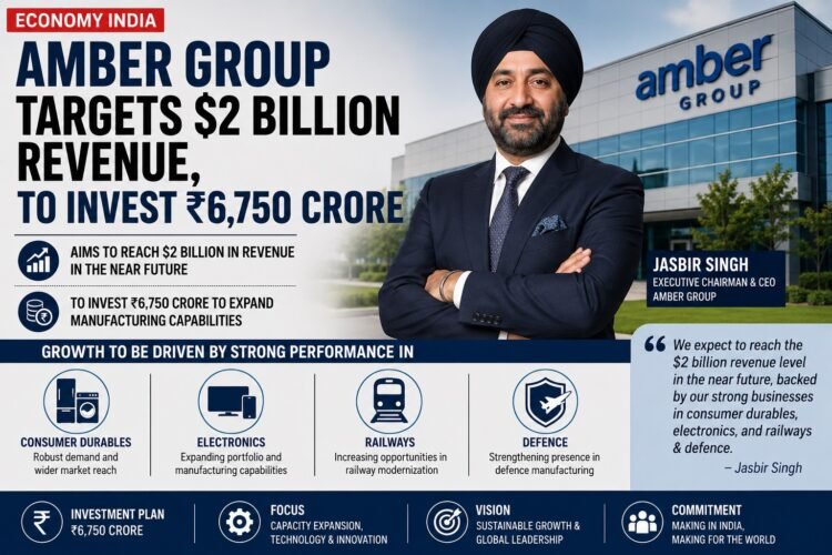 Amber Group Eyes $2 Billion Revenue Milestone, Plans ₹6,750 Crore Investment