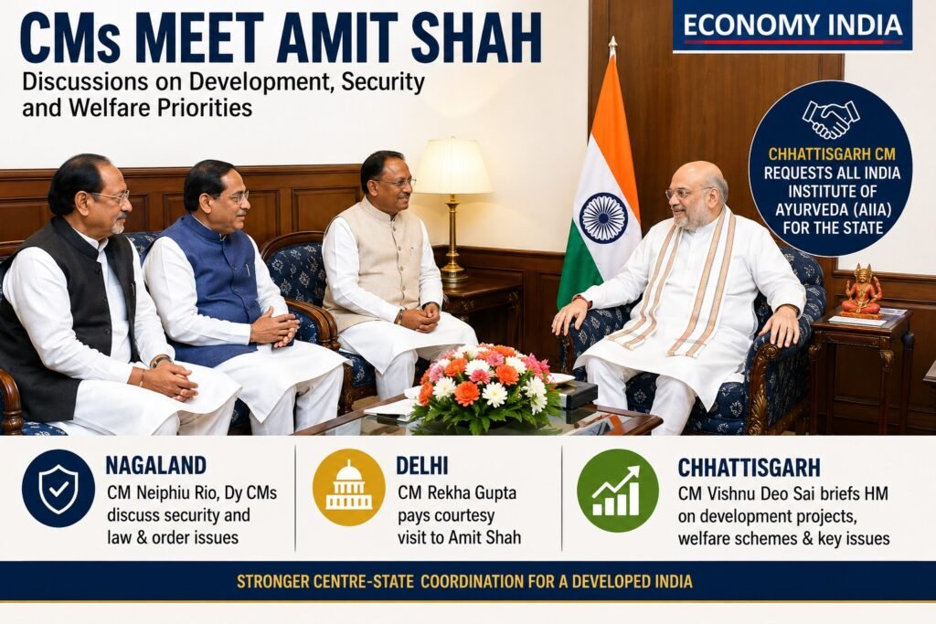 CM Vishnu Deo Sai Seeks All India Institute of Ayurveda for Chhattisgarh During Meeting with Union Home Minister 2