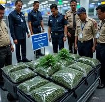 Customs Seizes Cannabis Worth ₹2.43 Crore at Delhi Airport; Indian Passenger Arrested 2 Customs Seizes Cannabis Worth ₹2.43 Crore at Delhi Airport