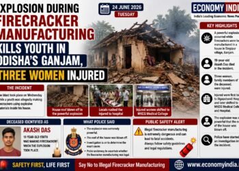 Explosion During Firecracker Manufacturing Kills Youth in Odisha’s Ganjam, Three Women Injured