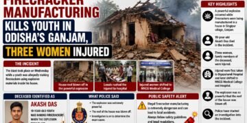 Explosion During Firecracker Manufacturing Kills Youth in Odisha’s Ganjam, Three Women Injured