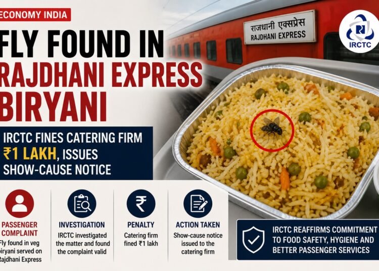 Fly Found in Rajdhani Express Biryani