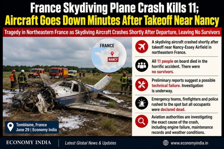France Skydiving Plane Crash Kills 11; Aircraft Goes Down Minutes After Takeoff Near Nancy