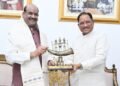 Lok Sabha Speaker Om Birla Meets Chhattisgarh CM Vishnu Deo Sai in Raipur