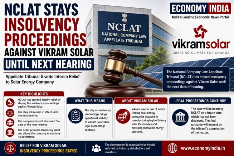 NCLAT Stays Insolvency Proceedings Against Vikram Solar Until Next Hearing