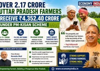 Over 2.17 Crore Uttar Pradesh Farmers Receive ₹4,352.40 Crore Under PM-Kisan Scheme