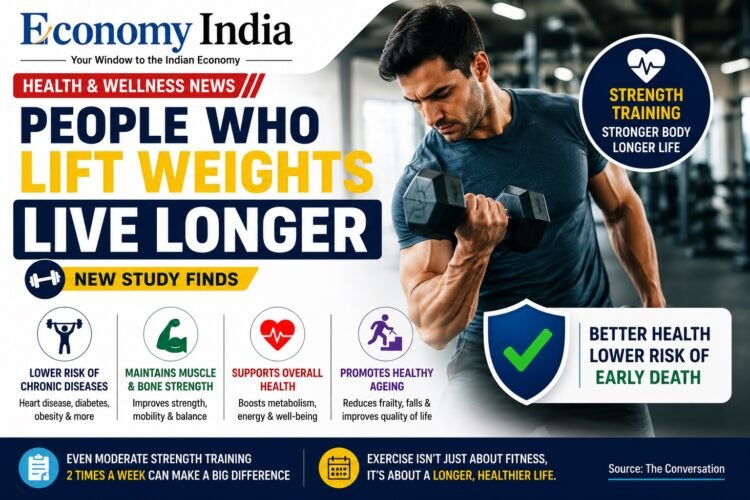People Who Lift Weights Live Longer, New Study Finds 1 People Who Lift Weights Live Longer