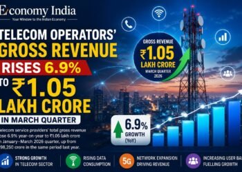Telecom Operators’ Gross Revenue Rises 6.9% to ₹1.05 Lakh Crore in March Quarter: TRAI 3 Telecom Operators’ Gross Revenue Rises 6.9% to ₹1.05 Lakh Crore in March Quarter: TRAI