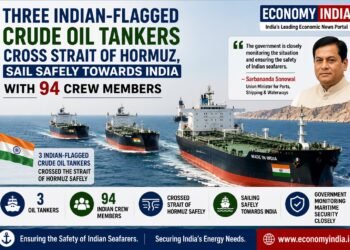 Three Indian-Flagged Crude Oil Tankers Cross Strait of Hormuz, Sail Safely Towards India with 94 Crew Members