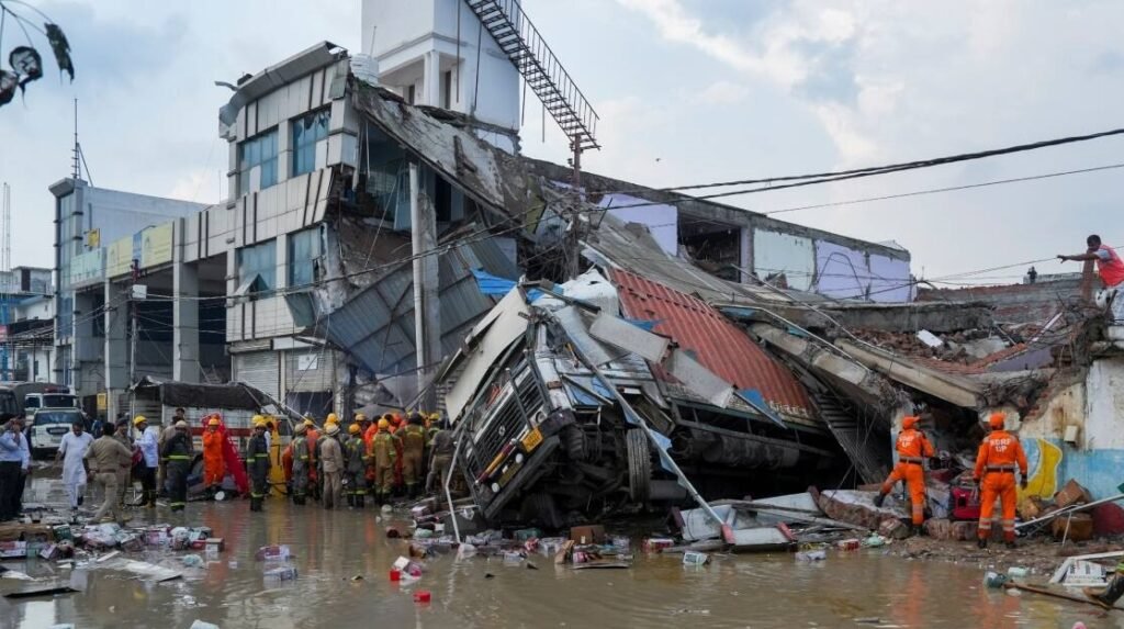 Two Boys Killed Eight Injured After Roof Collapse in Lucknow 11