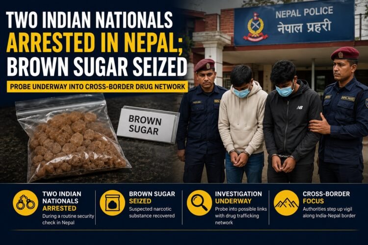Two Indian Nationals Arrested in Nepal; Brown Sugar Seized 1 Two Indian Nationals Arrested in Nepal; Brown Sugar Seized
