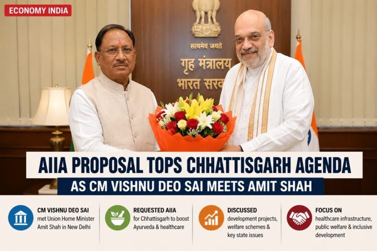 CM Vishnu Deo Sai Seeks All India Institute of Ayurveda for Chhattisgarh During Meeting with Union Home Minister