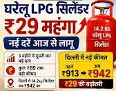 घरेलू LPG सिलेंडर ₹29 महंगा: तीन महीने में दूसरी बार बढ़े दाम, आम उपभोक्ताओं पर बढ़ा बोझ 4 घरेलू LPG सिलेंडर ₹29 महंगा 2