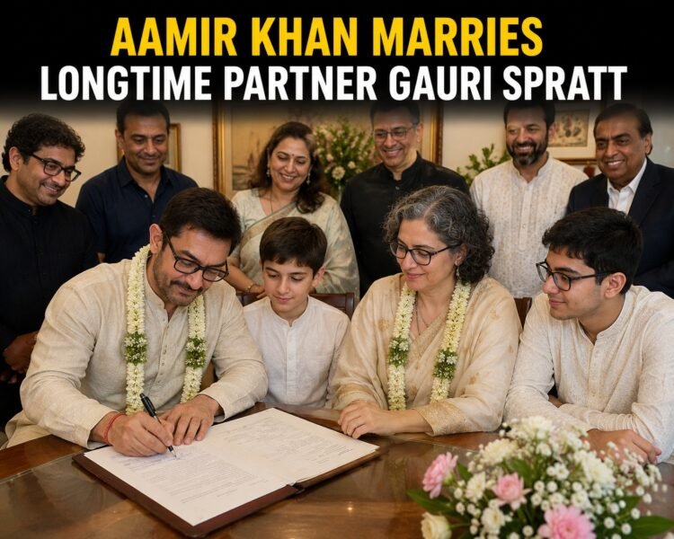 Aamir Khan Marries Longtime Partner Gauri Spratt in Private Ceremony 1 Aamir Khan Marries Longtime Partner Gauri Spratt