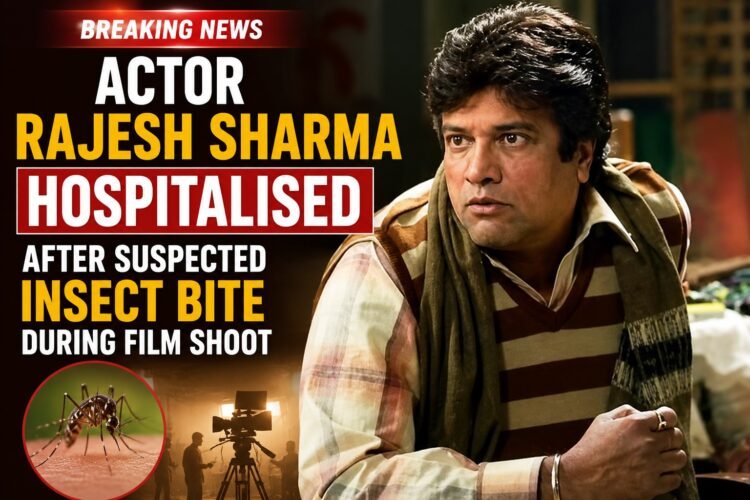 Actor Rajesh Sharma Hospitalised After Suspected Insect Bite During Film Shoot 1 Actor Rajesh Sharma Hospitalised After Suspected Insect Bite