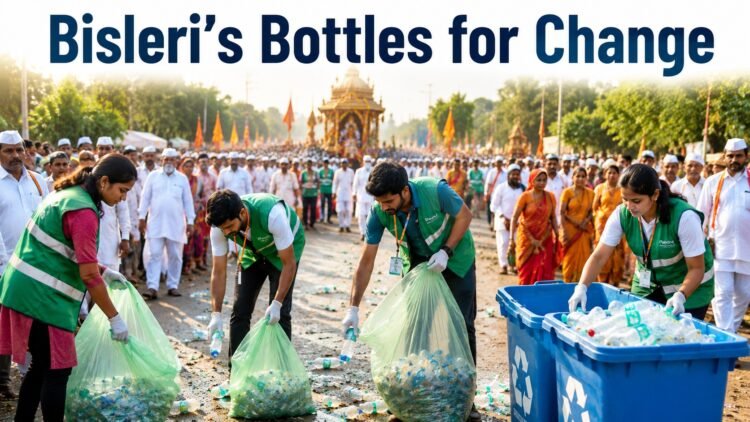 Bisleri's 'Bottles for Change' Collects 6 MT of Plastic Waste During Pune Wari 2026 1 Bisleri Bottles for Change