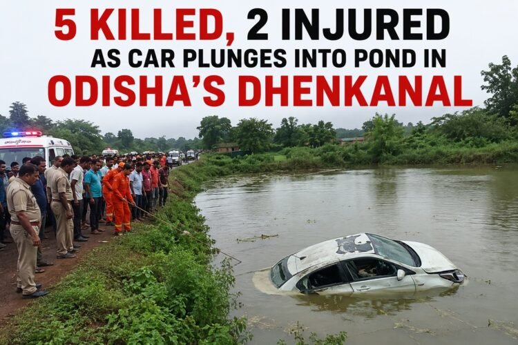 5 Killed, 2 Injured as Car Plunges Into Pond