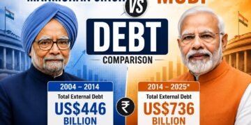 India's Foreign Debt: Comparing External Borrowing