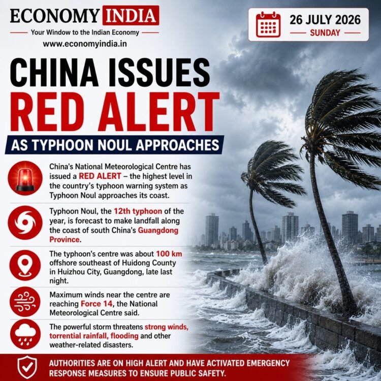 China Issues Red Alert as Typhoon Noul Approaches 1 China Issues Red Alert as Typhoon Noul Approaches
