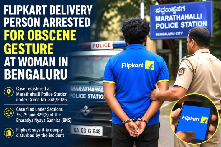 Flipkart Delivery Executive Arrested for Alleged Obscene Act at Woman's Home in Bengaluru 1 Flipkart Delivery Executive Arrested
