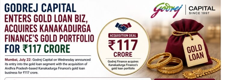 Godrej Capital Enters Gold Loan Business with ₹117 Crore Acquisition of Kanakadurga Finance Portfolio
