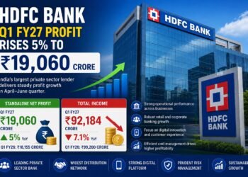 HDFC Bank Q1 FY27 Profit Rises 5% to ₹19,060 Crore Despite Decline in Total Income