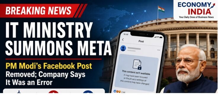 IT Ministry Summons Meta After PM Modi's Facebook Post Was Removed; Company Says It Was an Error