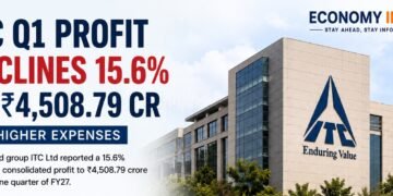 ITC Q1 Profit Falls 15.6% to ₹4,508.79 Crore as Higher Expenses Weigh on Earnings