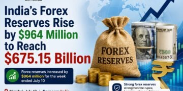 India’s Forex Reserves Rise by $964 Million to Reach $675.15 Billion