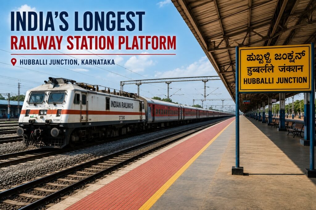 India's Longest Railway Station Platform: Hubballi Junction Sets a World Record 2 Indias Longest Railway Station Platform 2