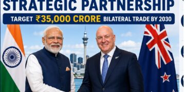 India–New Zealand Elevate Ties to Strategic Partnership, Target ₹35,000 Crore Bilateral Trade by 2030